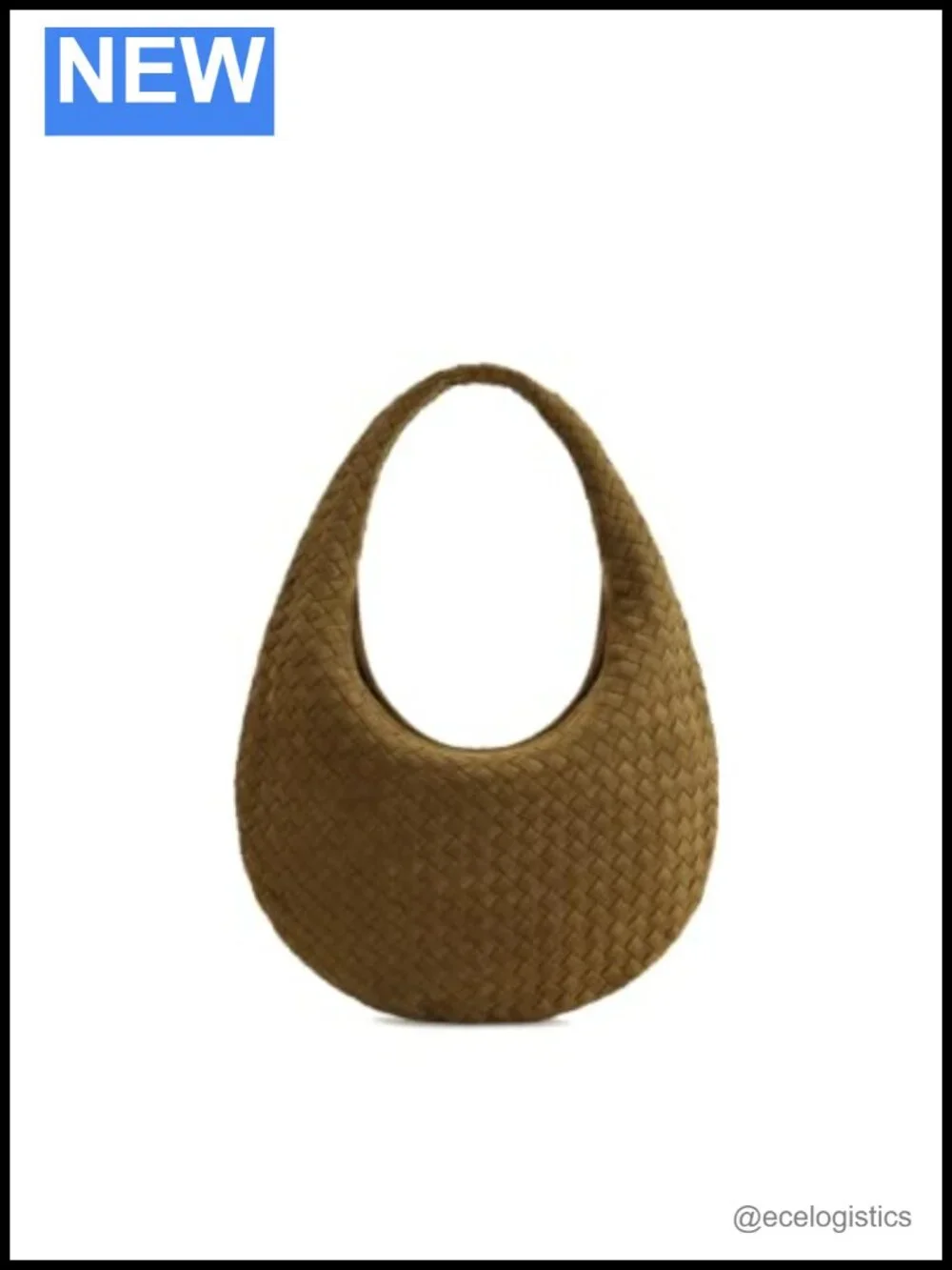 Faux Suede Woven Hobo Shoulder Bag for Women